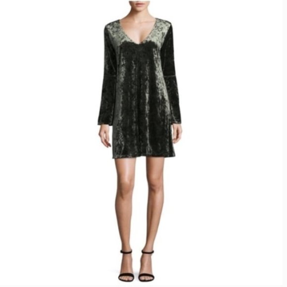 a.n.a. Dresses & Skirts - Velvet A.N.A. Forrest Green Velvet Dress LIKE NEW